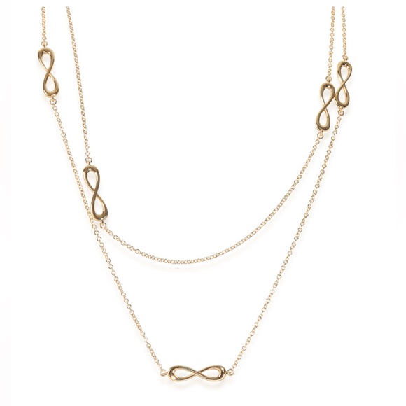 🎡HP🎡 TIFFANY Infiniti Yellow Gold Women Necklace - Picture 1 of 11